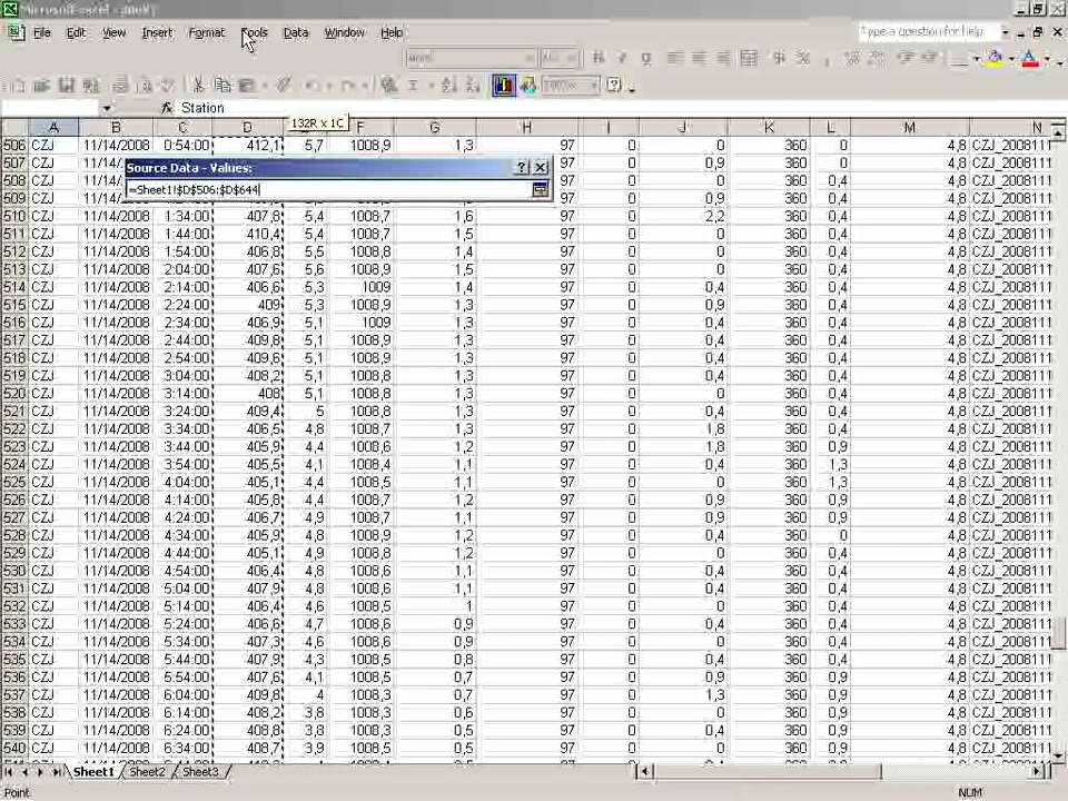 SchoolCO2web tutorial 02 Correlation between CO2 conc and av wind speed