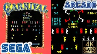 Carnival Arcade ( Sega 1980 ) 4k Gameplay
