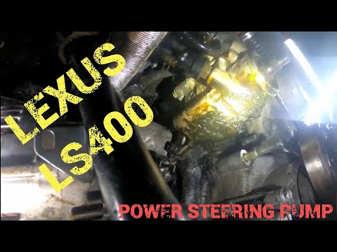 How To Replace Lexus LS400 Power Steering Pump|1UZ-FE