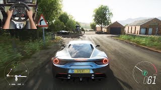Ferrari 488 GTB - Forza Horizon 4 | Logitech g29 gameplay