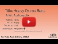 Heavy Drums Bass Audionautix Rock Angry YouTube Audio Library BGM
