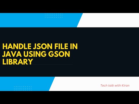 Read Json File Using Java Gson Library