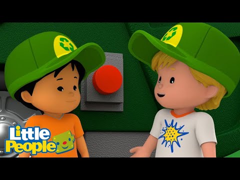Koby and Eddie Recycle for the Animals | Preschool Learning | Little People – Fisher Price - Kids TV Series, Kingdom Kids Zone - Little People - Fisher Price