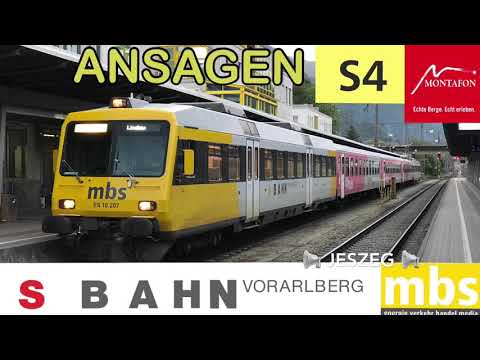 [S-Bahn Vorarlberg] Ansagen S4 Bludenz-Schruns (Chris Lohner) ÖBB, Montafonerbahn