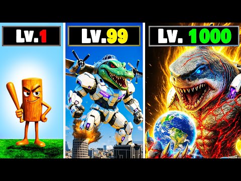 Level 1 to Level 1000 BRAINROT in GTA 5