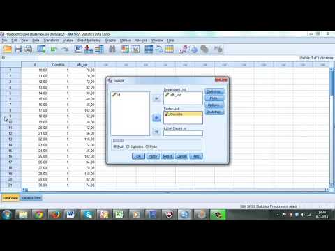 SPSS Function  Explore 1 5