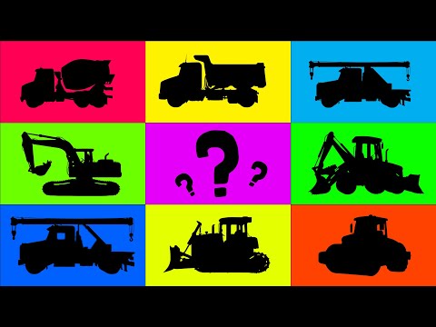 Guess & Learn! Fun Construction Vehicles for Kids! + More Nursery Rhymes & Kids Songs