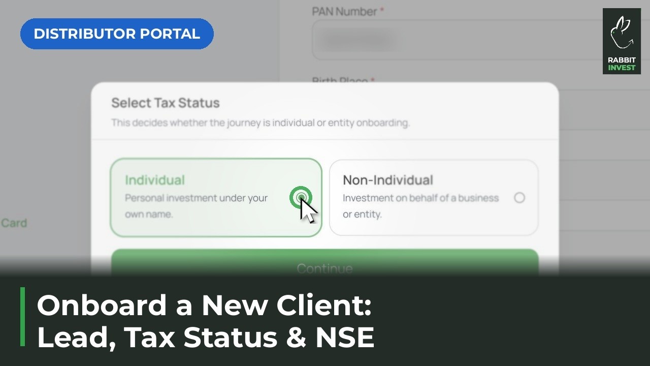 Onboard a New Client: Lead to NSE Activation