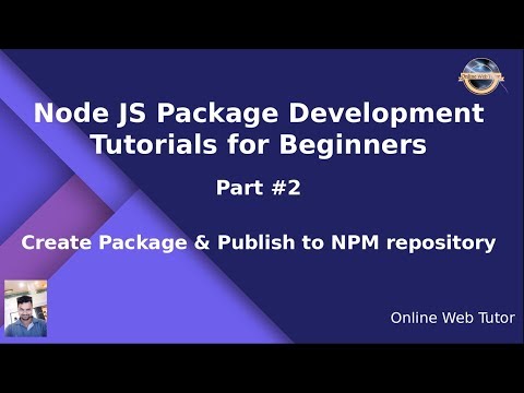 Learn Node JS Package Development Beginners Tutorial 2 Create Package Publish to npmjs repository
