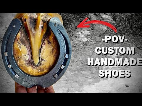 Watch me make CUSTOM  handmade shoes for a horse!