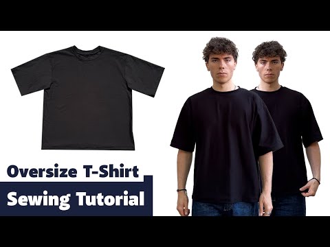 How to sew the perfect oversize T-Shirt | Sewing tutorial for a boxy oversize Tee