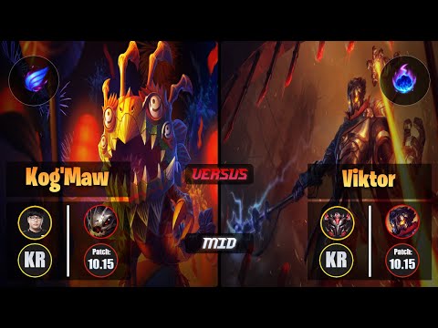 Lava KOG'MAW (Mid) [Phase Rush] VS VIKTOR - Grandmaster KR Patch 10.15