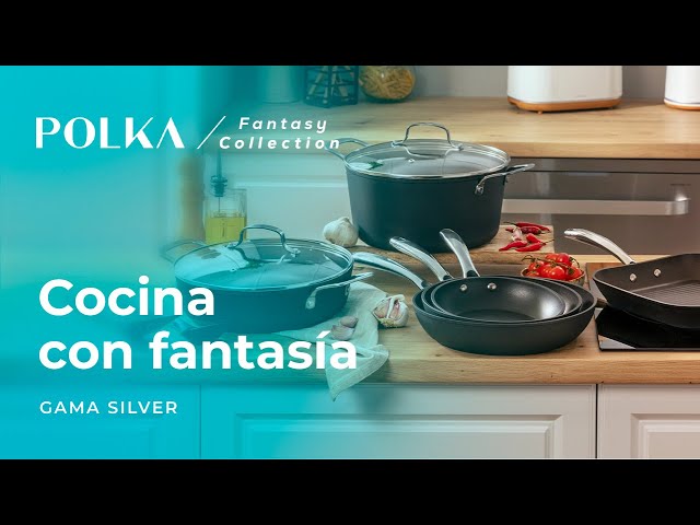 Bratpfanne Cecotec Polka Fantasy 20-24-28 Bucket Silver Set Aluminium Antihaft video