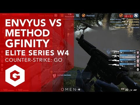 CSGO: ENVYUS VS METHOD HIGHLIGHTS (G3W4 - GFINITY ELITE SERIES SEASON 1)