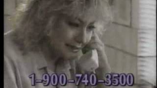 The weirdest of them all. A number you can call that will make you cry? "What makes people all over America break down and cry like this?" For $2/minute you can find out. Probably you look at your phone bill after calling this.