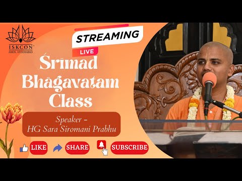 Srimad Bhagavatam Class | SB 5.5.32 | HG Sara Sriomani Prabhu | 15-04-2025 | ISKCON Abids Hyderabad