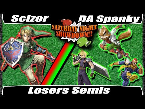 SaturdayNightShowdown!! Scizor(Link) Vs. DA Spanky(Fox,Cloud,C.Falcon): Losers Semis