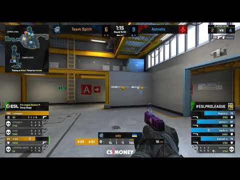 Sdy 1 vs 4 ace [Spirit vs Astralis ESL season 11 2020]