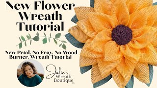 No-Fray Flower Wreath Tutorial: Easy DIY Flower With No Wood Burner Needed! Beginner Friendly DIY