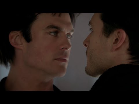 The Vampire Diaries 7x19 Damon threatens Enzo, Bonnie tells him that she loves him