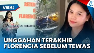 Unggahan Terakhir Florencia sebelum Pesawat ATR Jatuh: Memories to Cherish, Sudah Firasat?