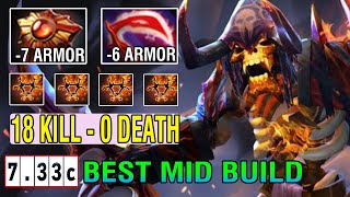 7.33C [Clinkz] Midlane Build -Full Enemy's Armor Solar Crest + Desolat