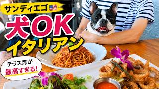 アメリカは犬連れ天国⁉️🇺🇸サンディエゴでイタリアンランチ