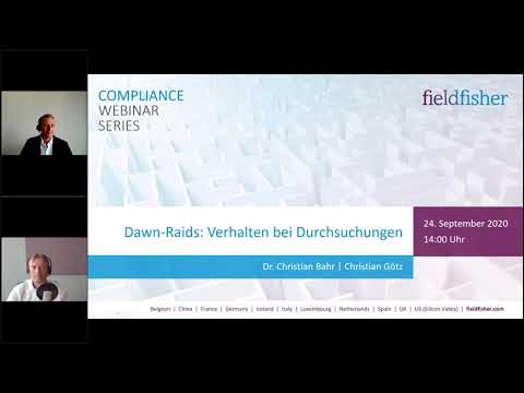 Webinar | Compliance Webinar Series:  Dawn Raids - Verhalten bei Durchsuchungen