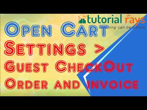 7 OpenCart Settings Options | Order Settings | Checkout Settings