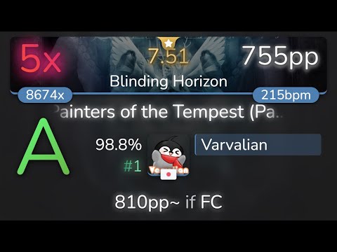 🔔 Varvalian | Ne Obliviscaris - Painters of the Tempest (II) [Blinding Horizon] 98.8% {#1 755pp 5❌}