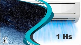 1 hora Barulho de Chuva e Ar Condicionado para Dormir Tela Preta Som de Chuva - ASMR para Domir Bem