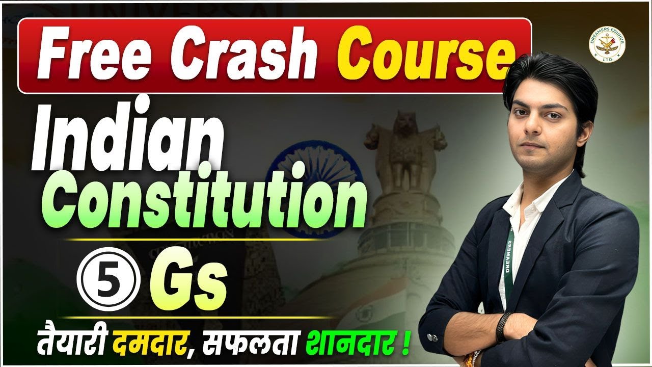 Free Crash Course | Indian Constitution 5 | GS | By Harshit Sir | Sainik School Preparation