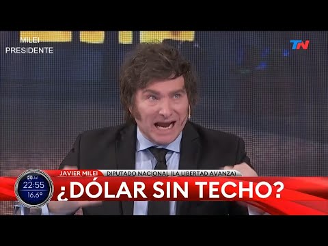 Dólar a $337 "Esto no tiene techo" Imperdible Milei en A Dos Voces, TN- 20/07/22