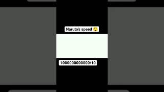 naruto's speed😮#short