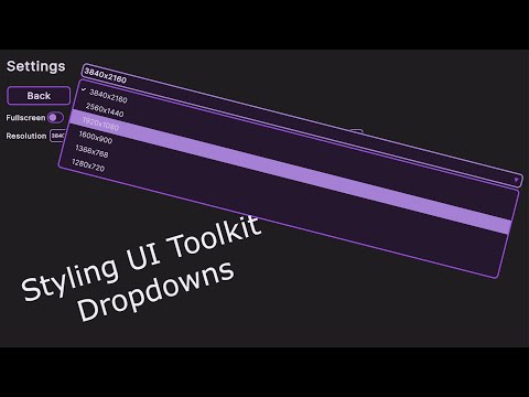 Ui Toolkit Tutorial Dropdown Styling