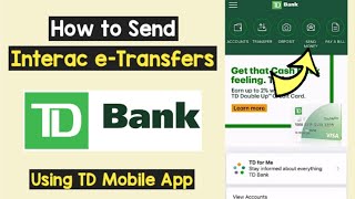 Send Interac e-Transfer TD Bank App | TD Interac e-Transfers | Send Money TD Bank App