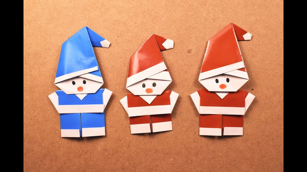 How to Make an Origami Santa Claus? | DIY | Craft Ideas