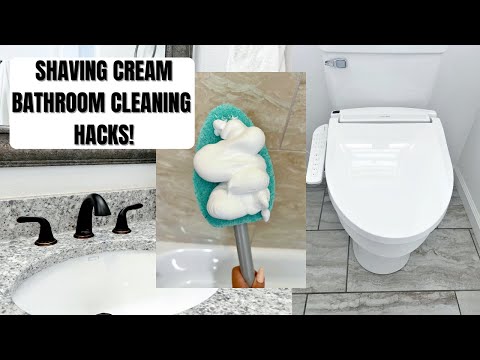Shaving Cream Bathroom Cleaning Hacks That You Don't Want To Miss!