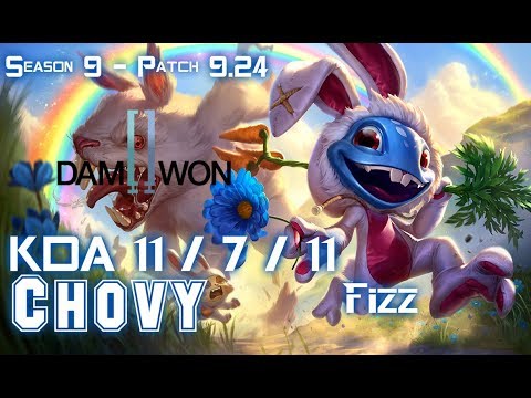 DRX Chovy FIZZ vs QIYANA Mid - Patch 9.24 KR Ranked