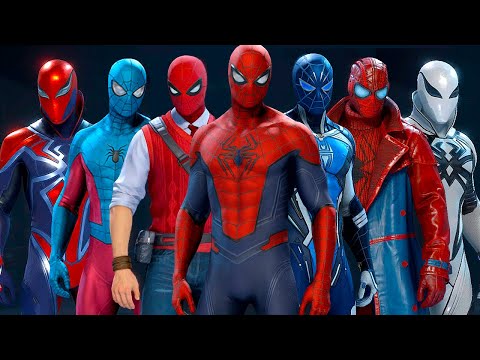 All Spider-Man Suits in Marvel's Avengers PS5 (Every Skin) 4K ULTRA HD