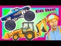 Construction Vehicles Compilation Machines For Kids Toddler Show Blippi