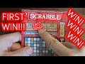 WON PLAYING OUR FIRST EVER SCRABBLE LOTTERY SCRATCH TICKET