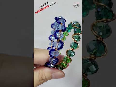 Wavy Bracelets - Free tutorial video link above the title  #shortsvideo #wireworks