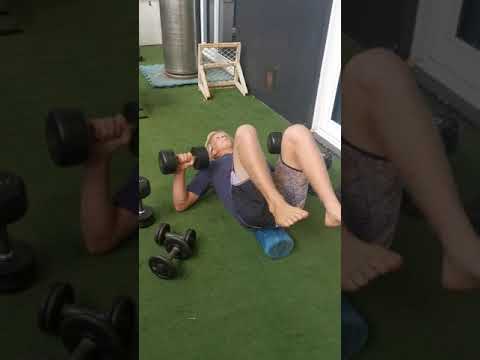 Surfer Tide Lee Ireland in the gym