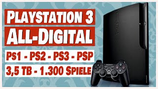 PS3 All-Digital - 3,5 TB Speicher & über 1300 Spiele in einer Konsole