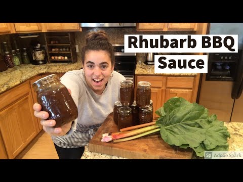 Canning Rhubarb BBQ Sauce | Savory Rhubarb Recipe
