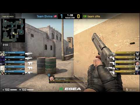 Pov trk (33/17) CS GO DEMO - DUST2 - TeamOne 16 VS 14 Divine (ESEA MDL Season 33 NA 11/03/2020)