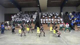 preview picture of video 'Mississippi Valley Mean Green Marching Machine | 2018 Holiday Showdown Battle Of The Bands |'