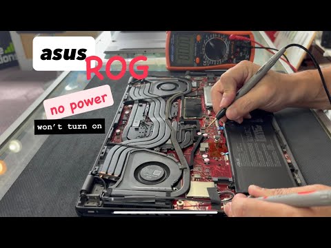 ASUS ROG laptop, no power and won’t turn on repair