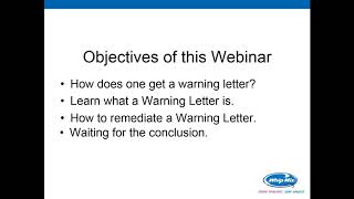 [Webinar] How to Address an FDA 483 Warning Letter with John Waters